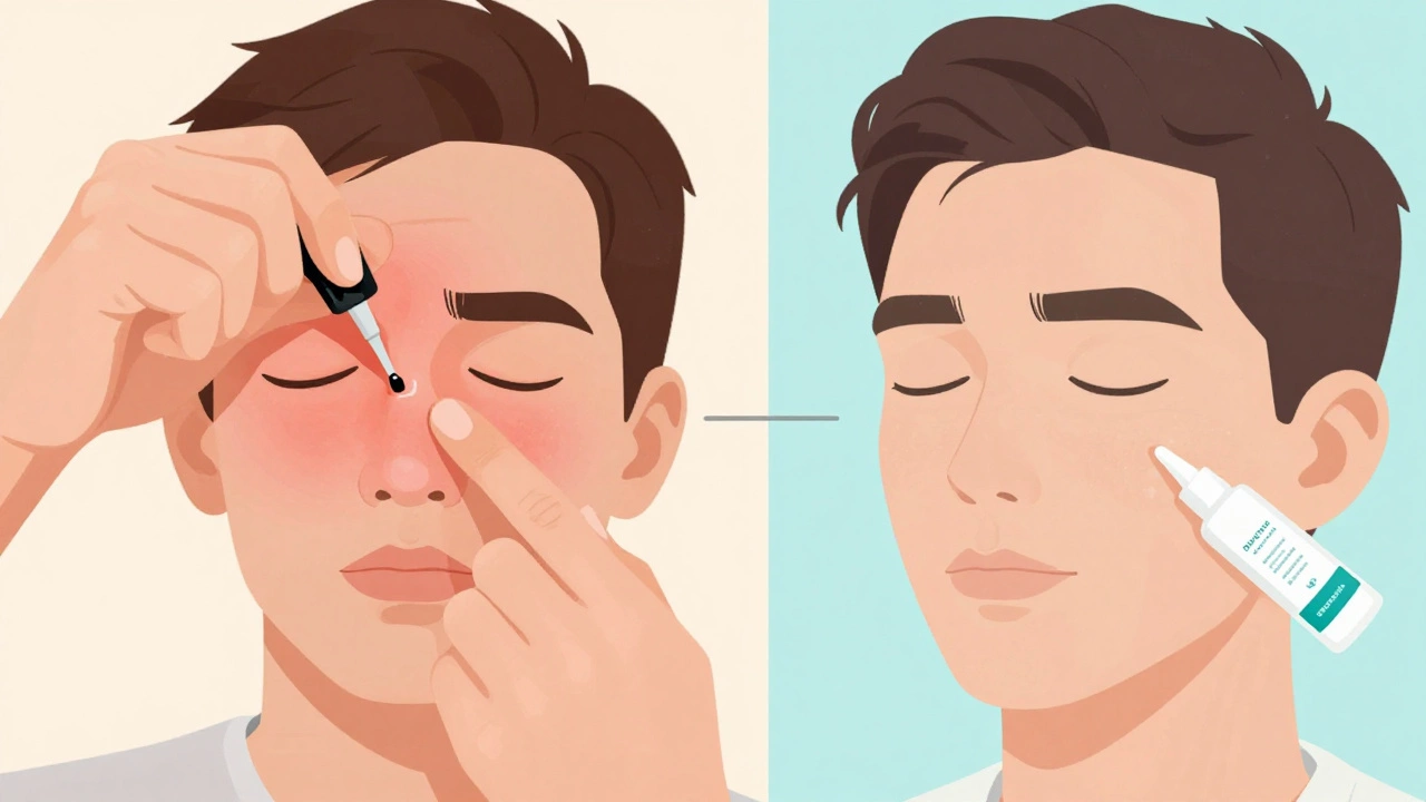 Сравнение: домашнее выдавливание вызывает воспаление, а профессиональный уход — чистую кожу.