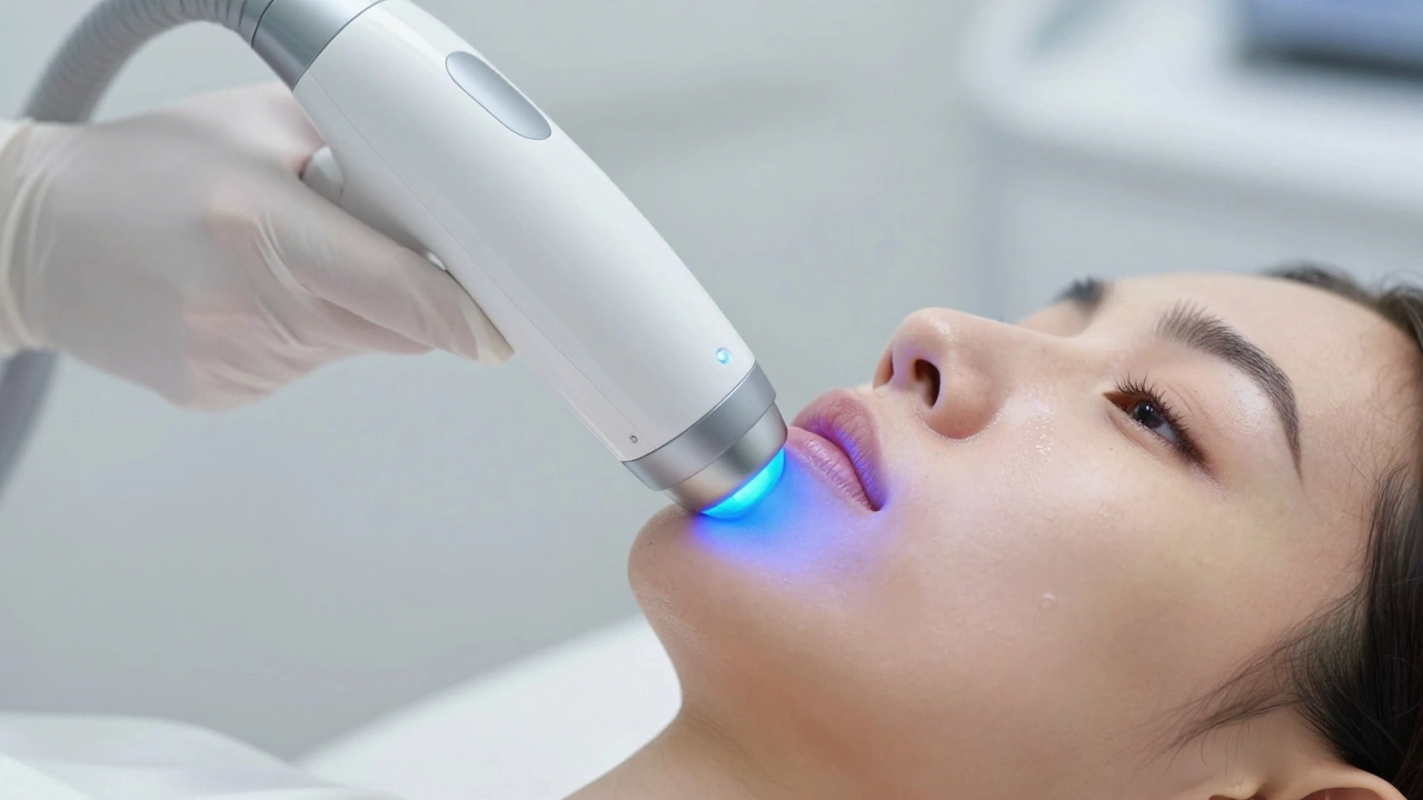 Современное медицинское оборудование для лазерного омоложения кожи.